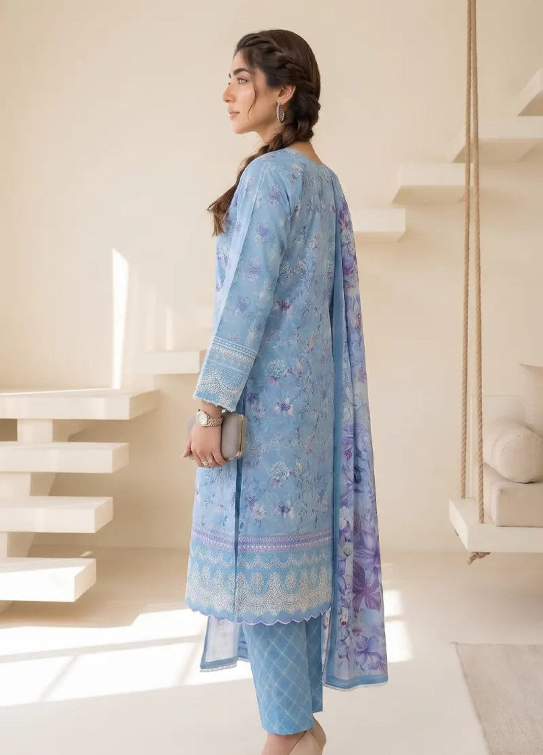 Salitex Unstitched Printed Lawn 3 Piece Suit SUNS8IN1149 Casual Collection