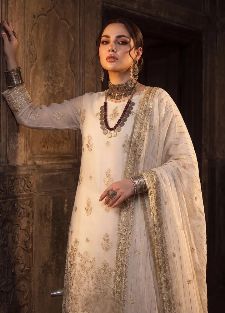 Salitex Unstitched Embroidered Organza 3 Piece Suit SUNS8JI508 - Festive Collection