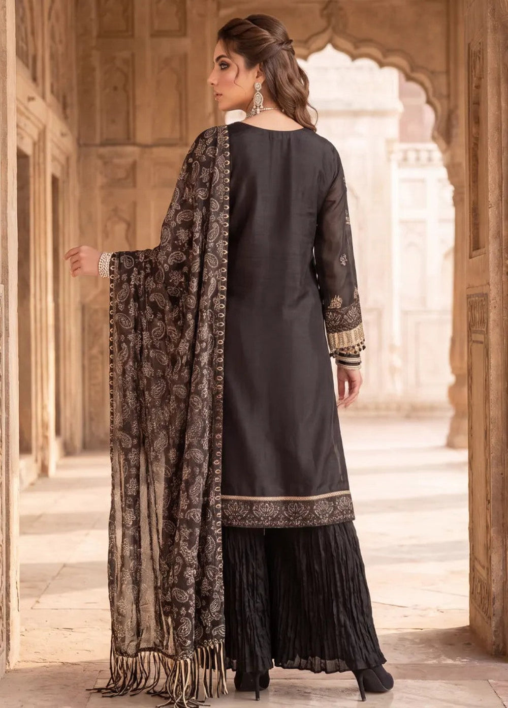 Salitex Unstitched Embroidered Cotton 3 Piece Suit SUNS8JI506 - Festive Collection