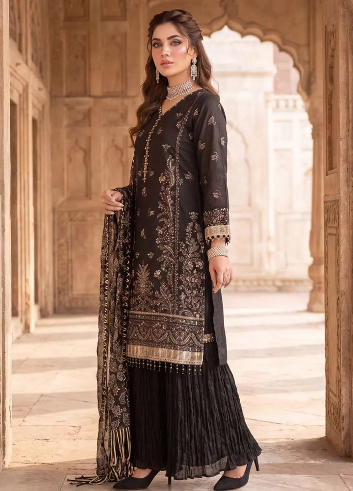 Salitex Unstitched Embroidered Cotton 3 Piece Suit SUNS8JI506 - Festive Collection
