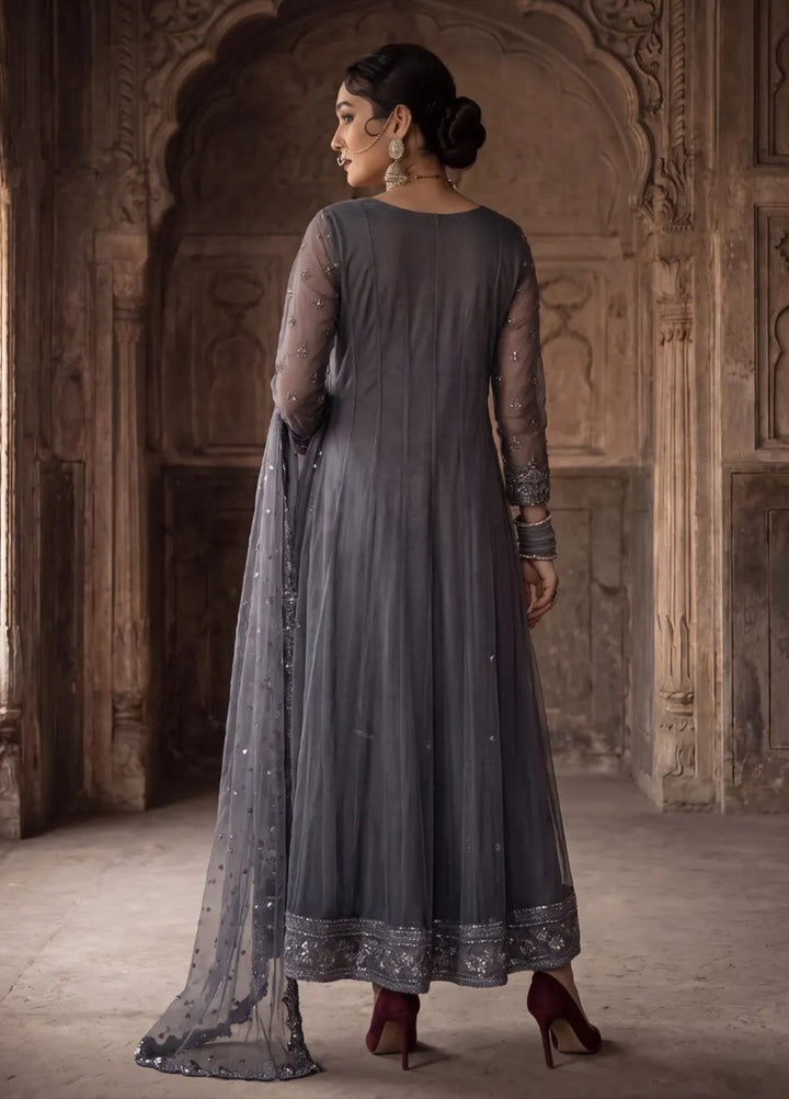 Salitex Unstitched Embroidered Net 3 Piece Suit SUNS8JI523 - Festive Collection