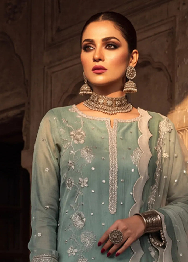 Salitex Unstitched Embroidered Khaadi Net 3 Piece Suit SUNS8JI516 - Festive Collection