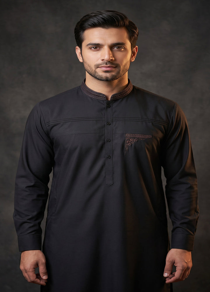 Kari Gari by Fabrich Mens Unstitched Embroidered Wash N Wear 2 Piece Suit FAB-9948 Casual Collection