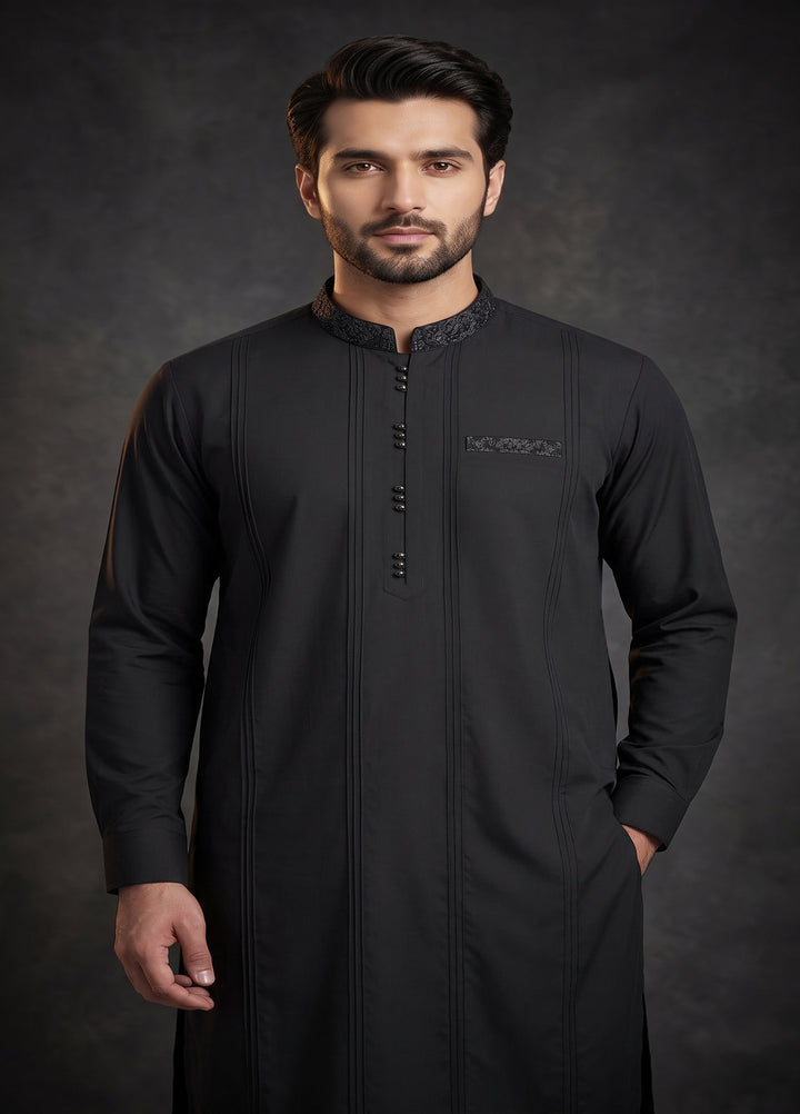 Kari Gari by Fabrich Mens Unstitched Embroidered Wash N Wear 2 Piece Suit FAB-9982 Casual Collection