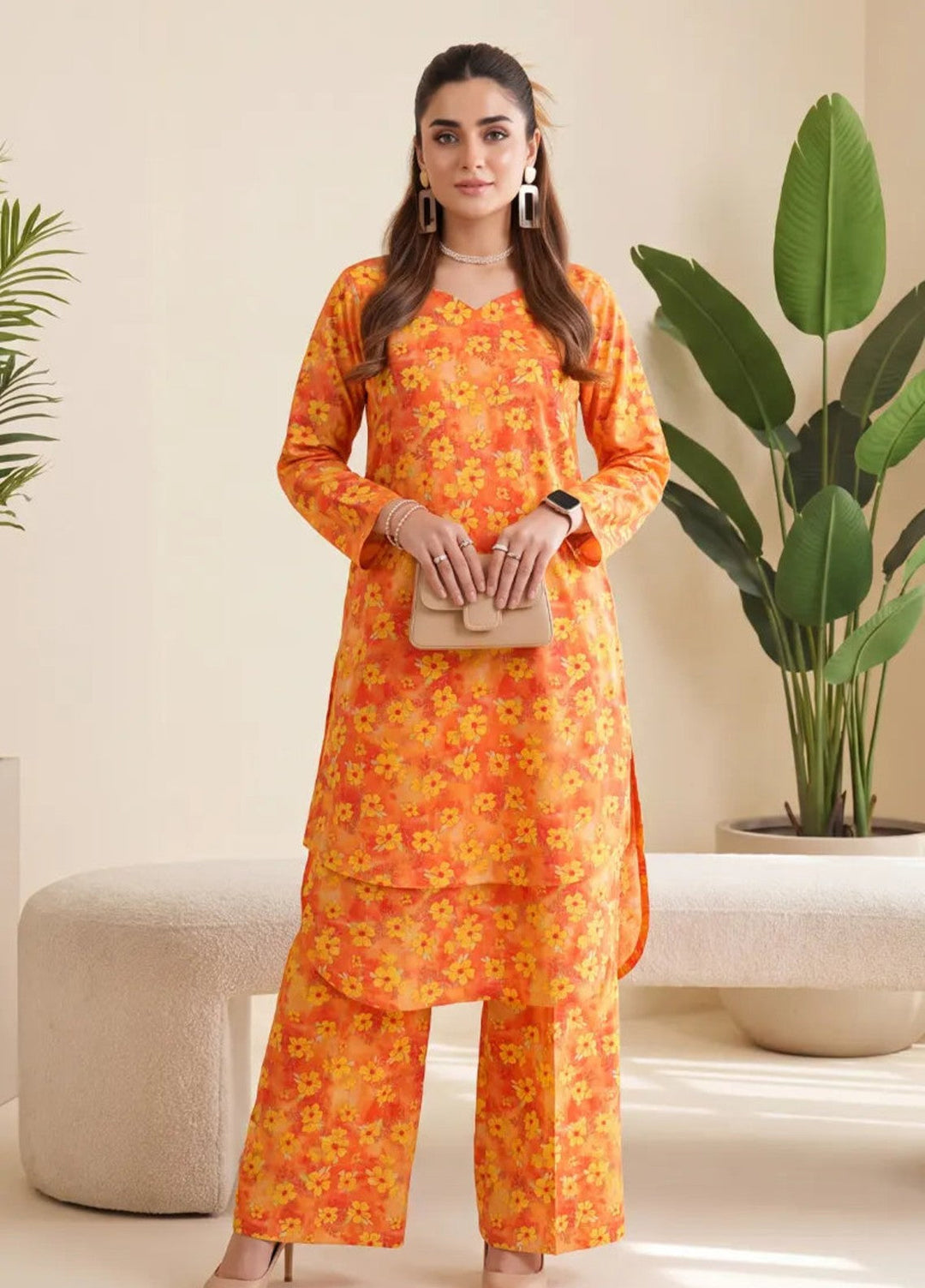 Salitex Unstitched Printed Lawn 2 Piece Suit SUNS82AG2044 Casual Collection
