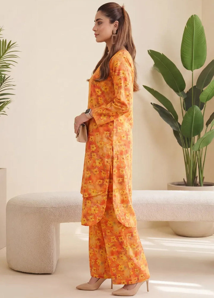 2PC Unstitched Printed Lawn Suit ( SUNS82AG2044)