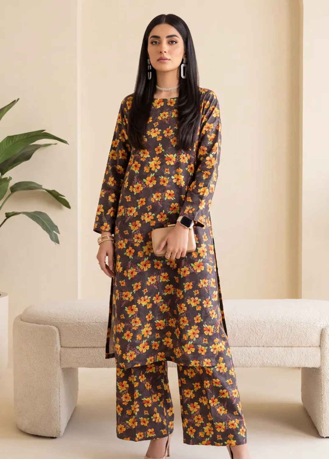 Salitex Unstitched Printed Lawn 2 Piece Suit SUNS82AG2047 Casual Collection