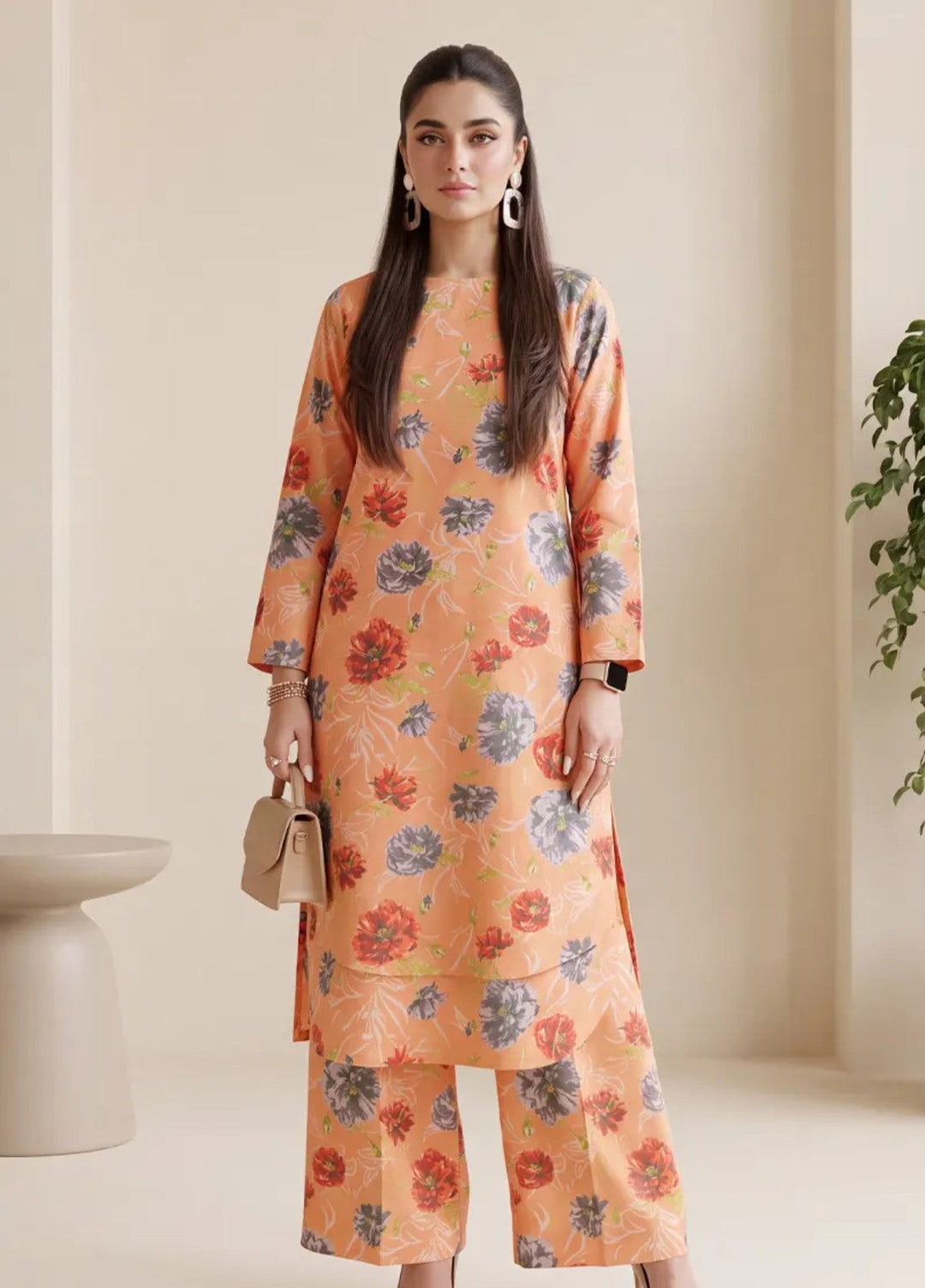 Salitex Unstitched Printed Lawn 2 Piece Suit SUNS82AG2052 Casual Collection