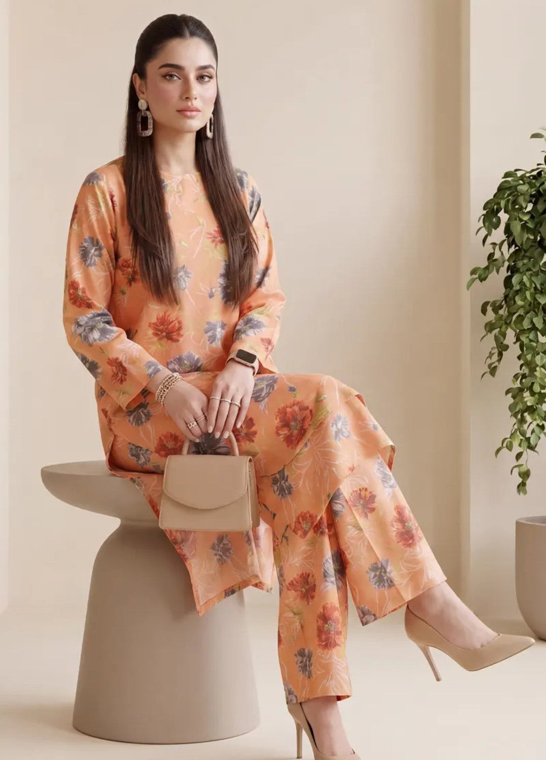 Salitex Unstitched Printed Lawn 2 Piece Suit SUNS82AG2052 Casual Collection