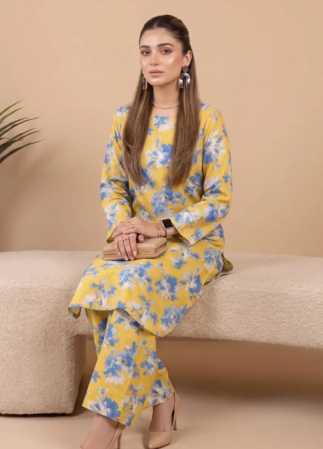 Salitex Unstitched Printed Lawn 2 Piece Suit SUNS82AG2054 Casual Collection