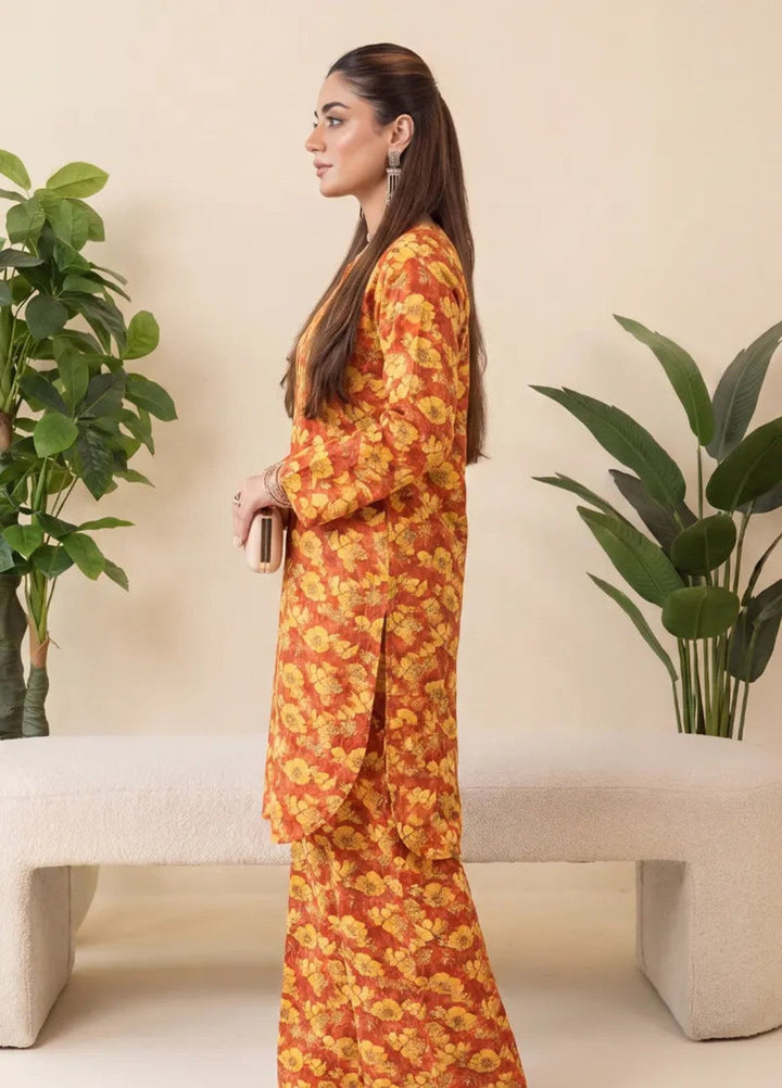 2PC Unstitched Printed Lawn Suit ( SUNS82AG2058)