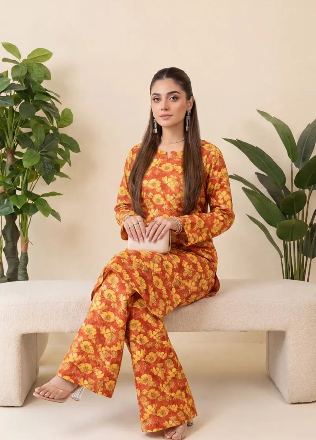 Salitex Unstitched Printed Lawn 2 Piece Suit SUNS82AG2058 Casual Collection
