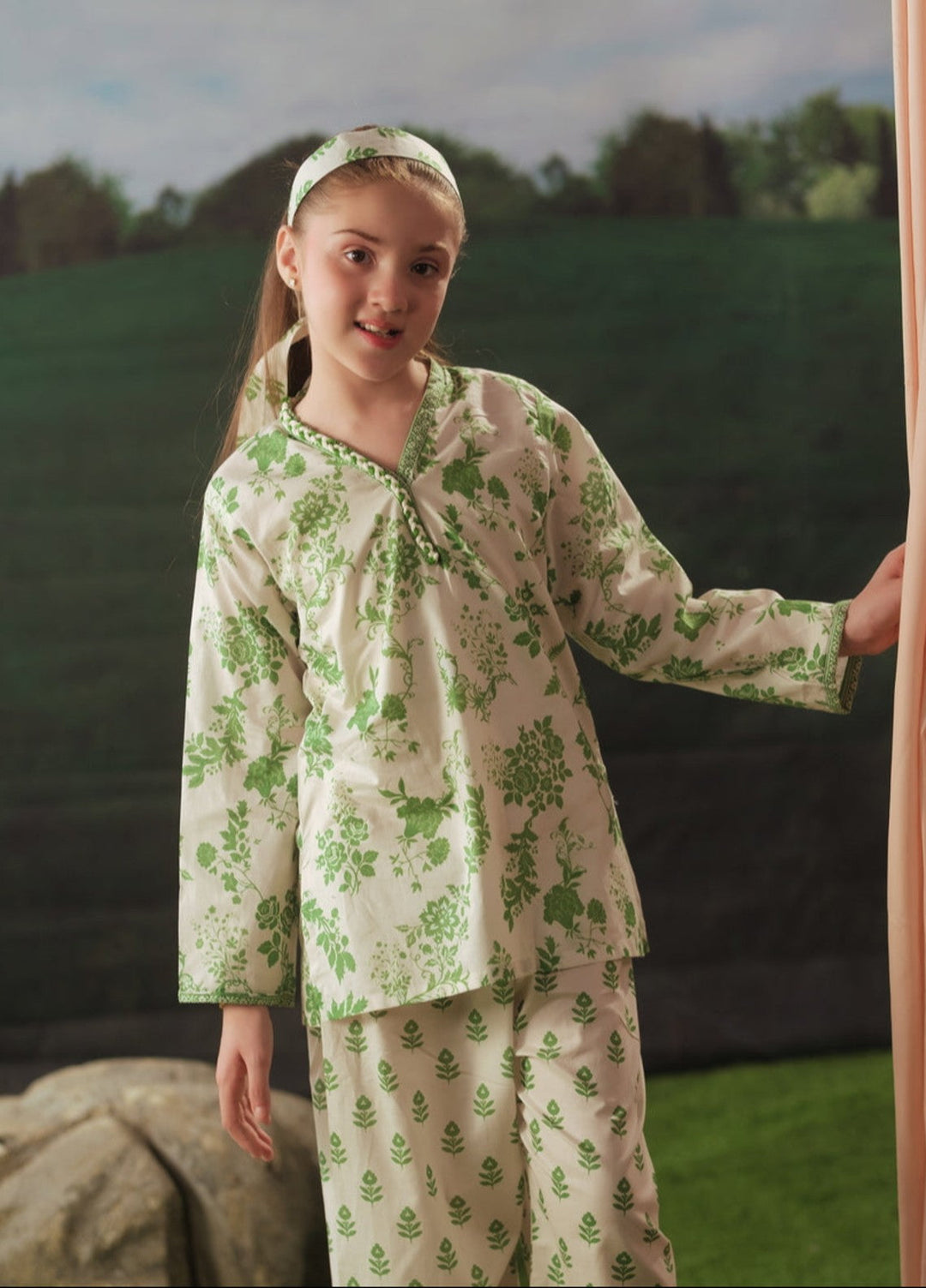 Sprinkles Girls RTW Printed Cotton 2 Piece Suit Playful Sprout Summer Collection