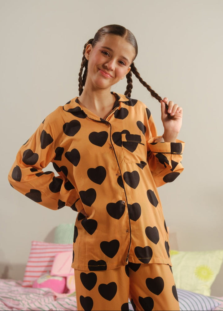 Sprinkles Girls RTW Printed Viscose 2 Piece Suit Citrus Heart Summer Collection