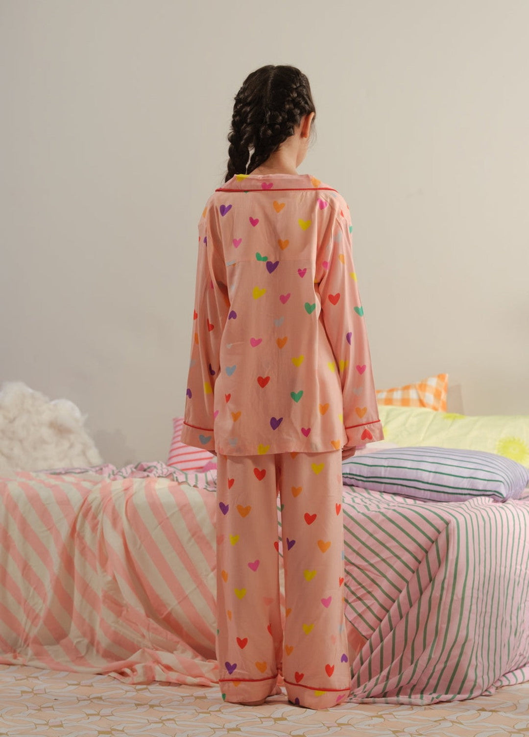 Sprinkles Girls RTW Printed Viscose 2 Piece Suit Rosy Slumber Summer Collection