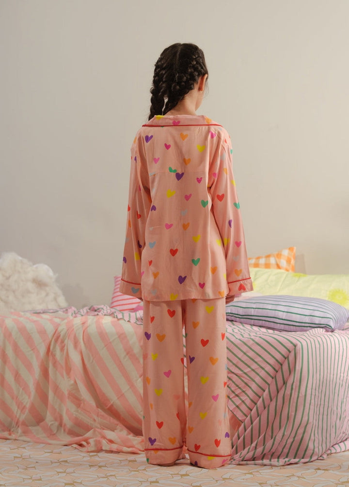 Sprinkles Girls RTW Printed Viscose 2 Piece Suit Rosy Slumber Summer Collection
