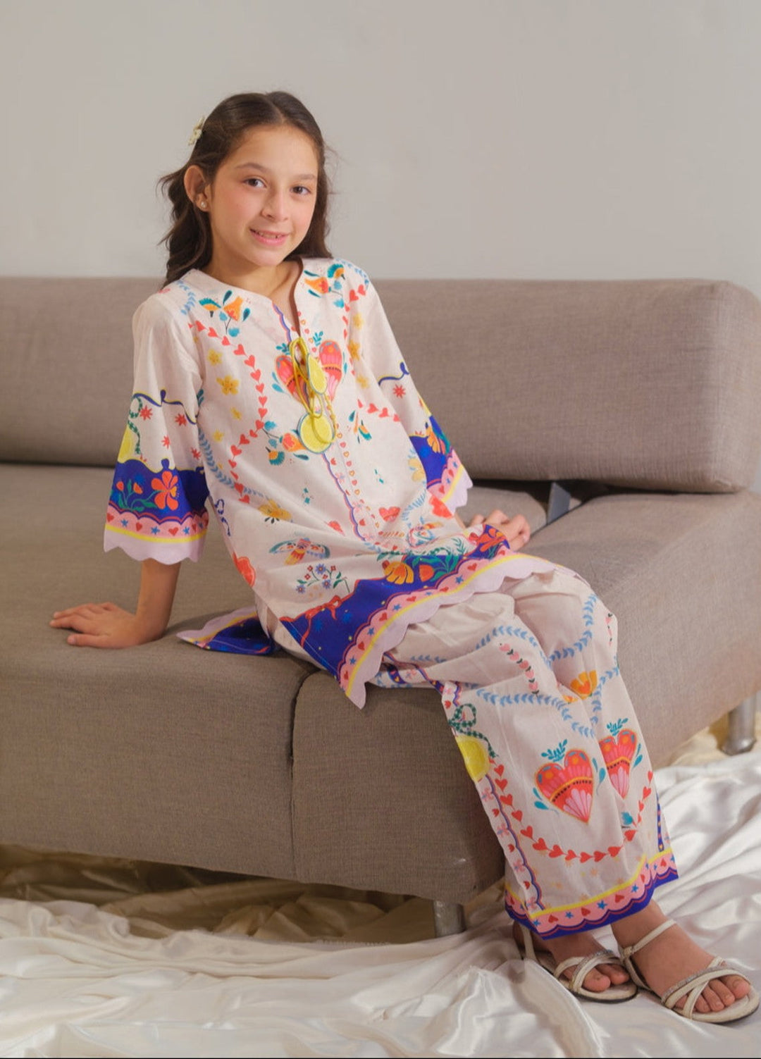 Sprinkles Girls RTW Printed Cotton 2 Piece Suit Aurora Threads Summer Collection