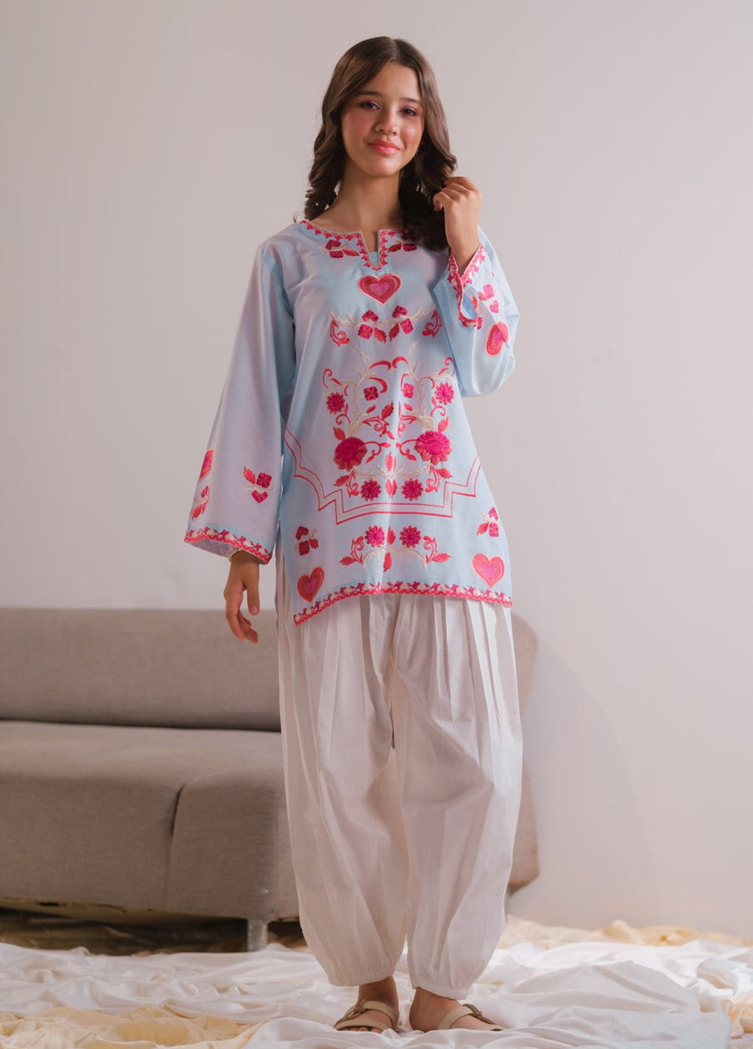 Sprinkles Girls RTW Embroidered Cotton 1 Piece Suit Roseveil Top Summer Collection