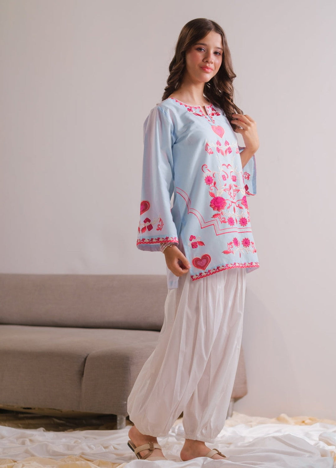 Sprinkles Girls RTW Embroidered Cotton 1 Piece Suit Roseveil Top Summer Collection