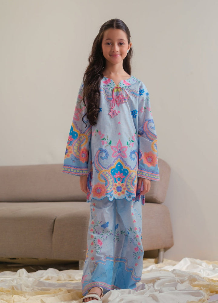 Sprinkles Girls RTW Printed Cotton 2 Piece Suit Celestial Garden Summer Collection