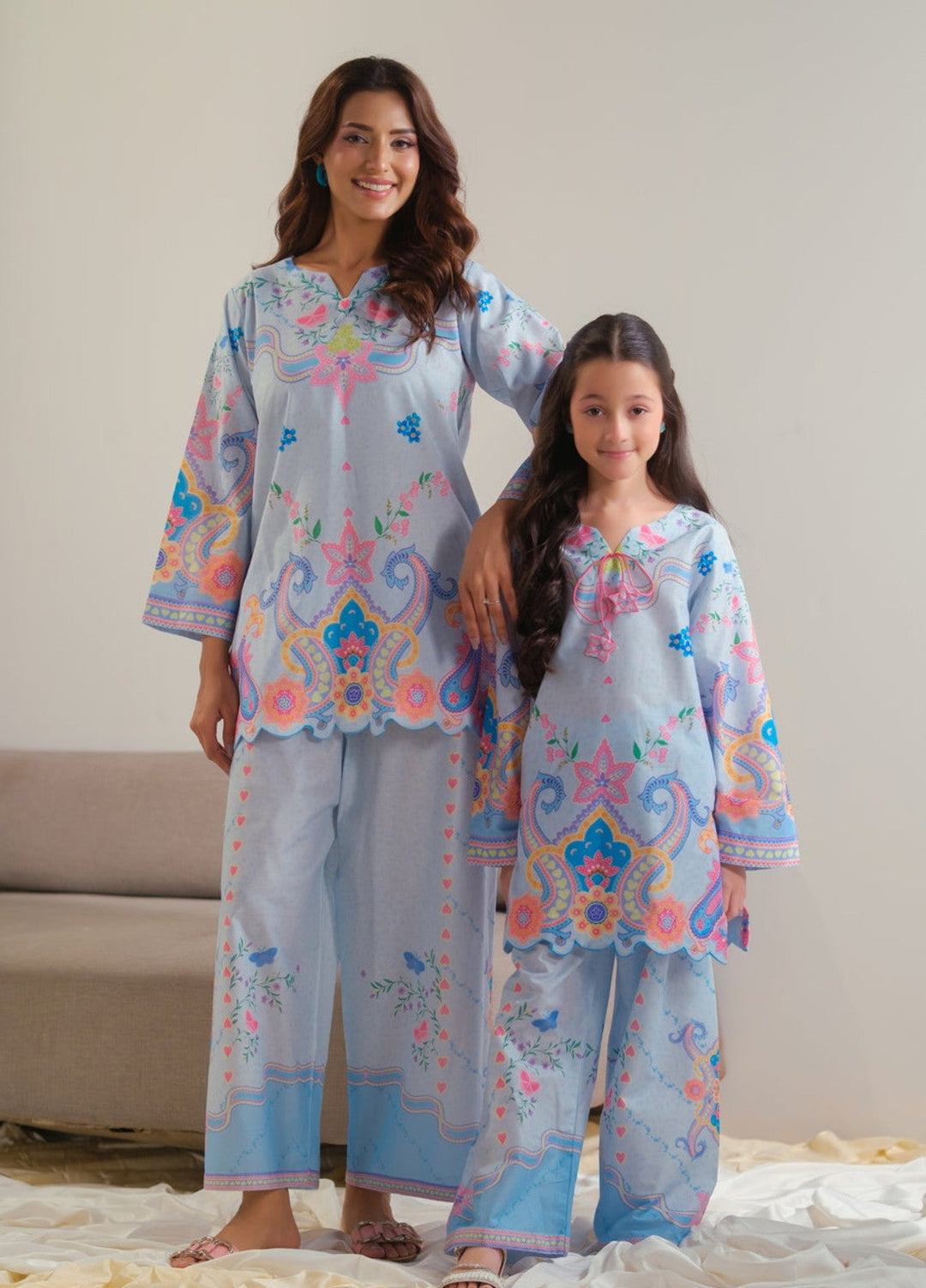 Sprinkles Girls RTW Printed Cotton 2 Piece Suit Celestial Garden Summer Collection