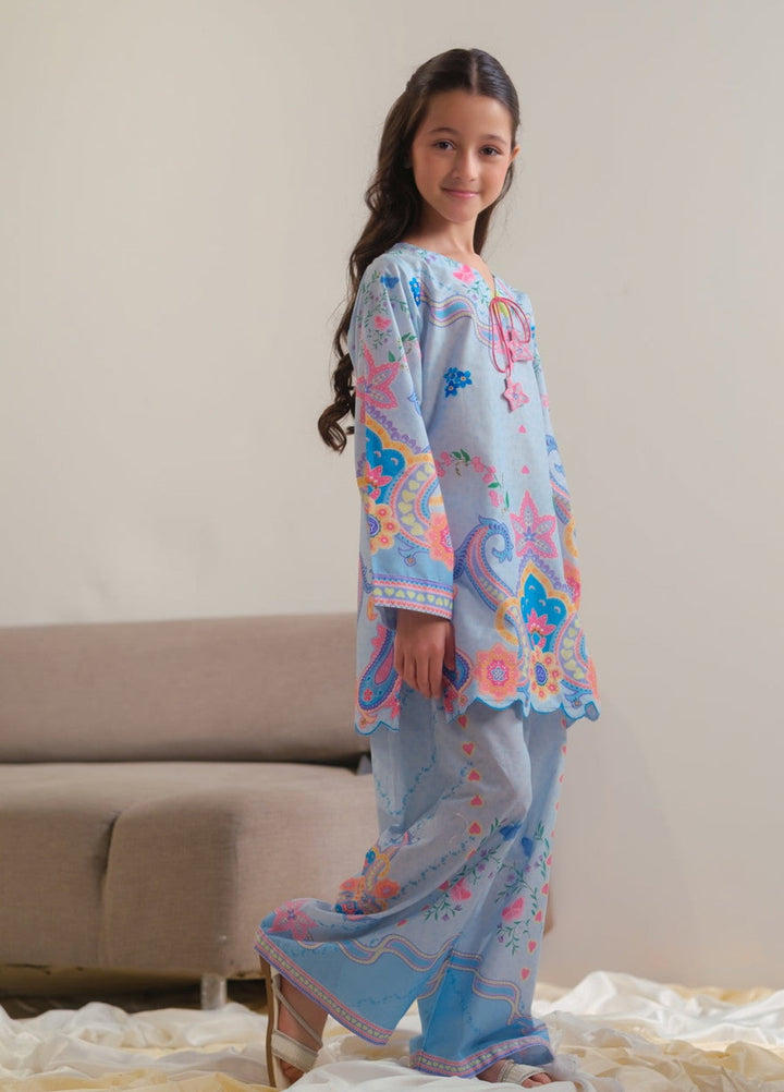Sprinkles Girls RTW Printed Cotton 2 Piece Suit Celestial Garden Summer Collection