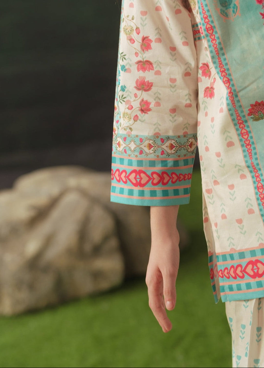 Sprinkles Girls RTW Printed Cotton 2 Piece Suit Serene Jewel Summer Collection