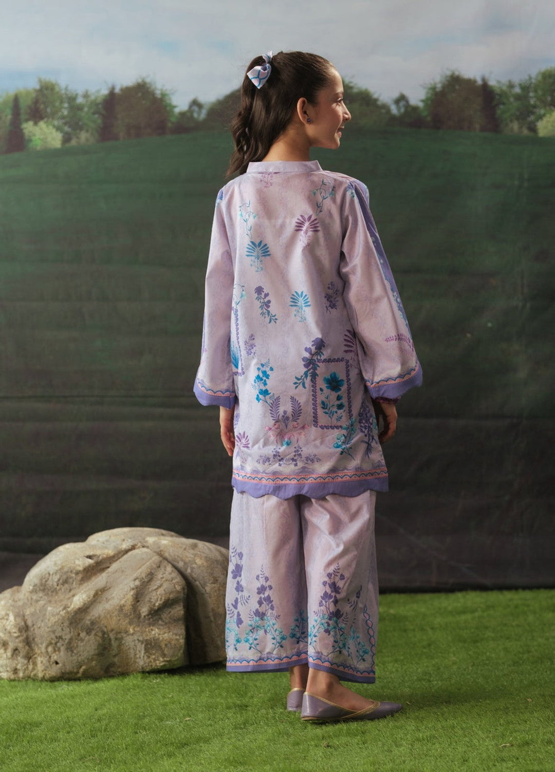 Sprinkles Girls RTW Printed Cotton 2 Piece Suit Orchid Whisper Summer Collection