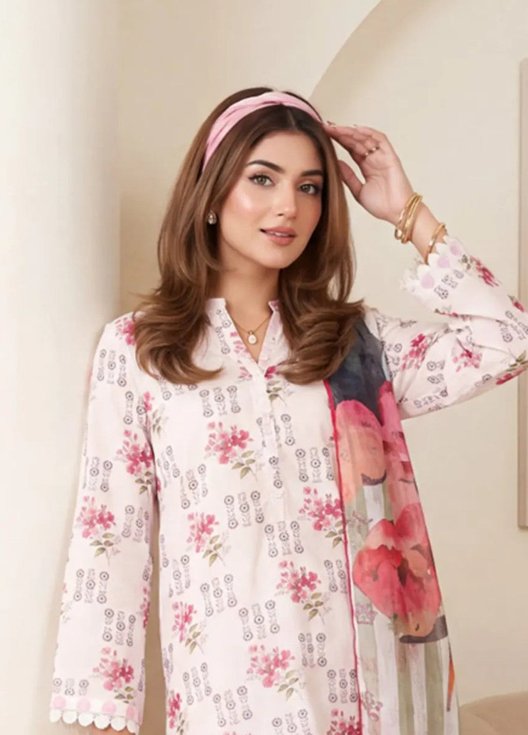 Salitex Women RTW Printed Raw Silk 3 Piece Suit S26L3PNRES837 Casual Collection