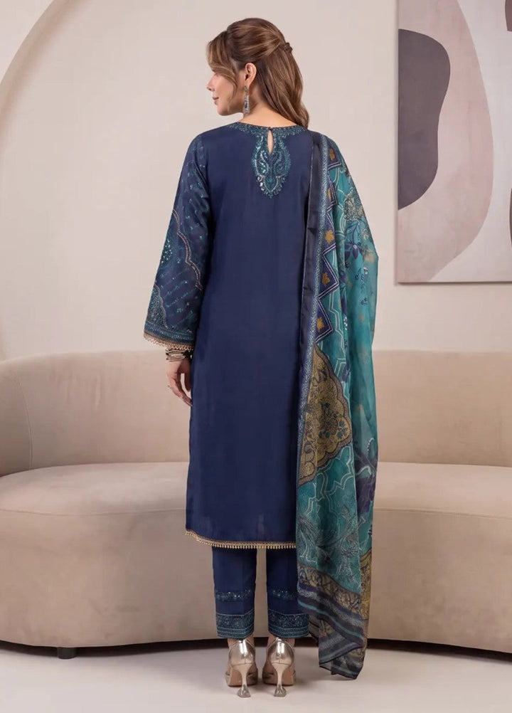 Salitex Women RTW Embroidered Cotton Net 3 Piece Suit SPL3PEF122 Casual Collection