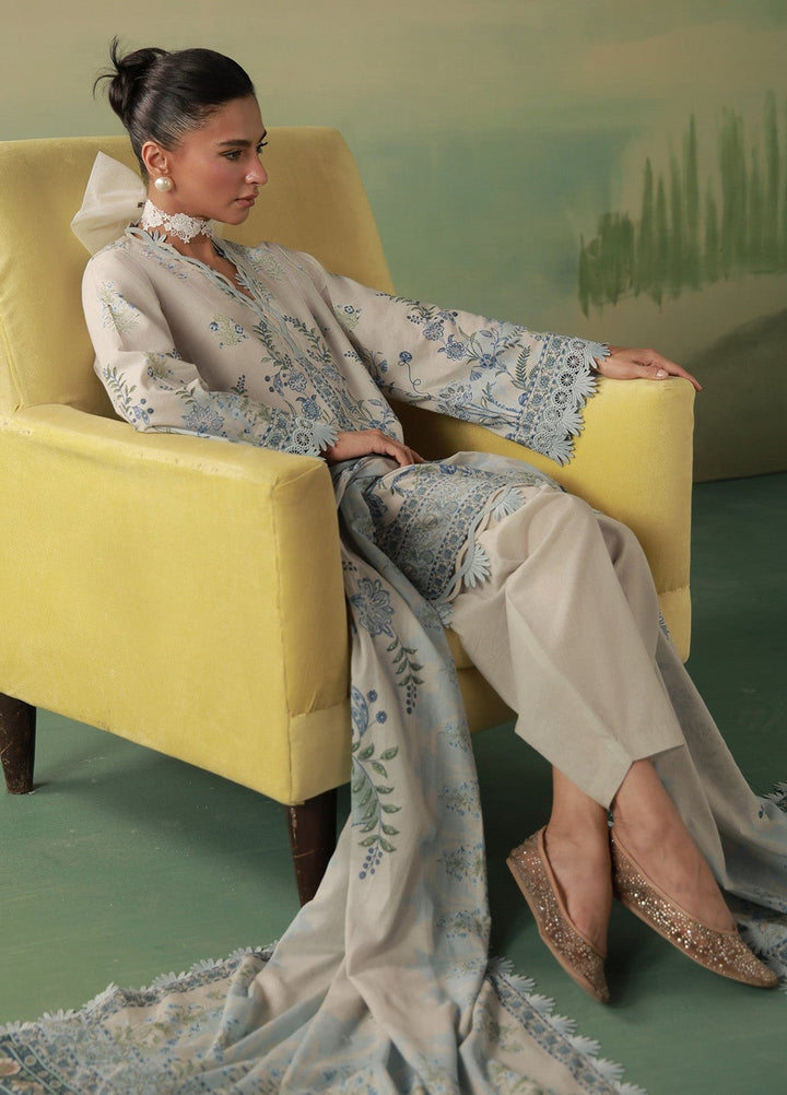 Sahar Women Unstitched Printed Cambric 3 Piece Suit Fleurielle Casual Collection
