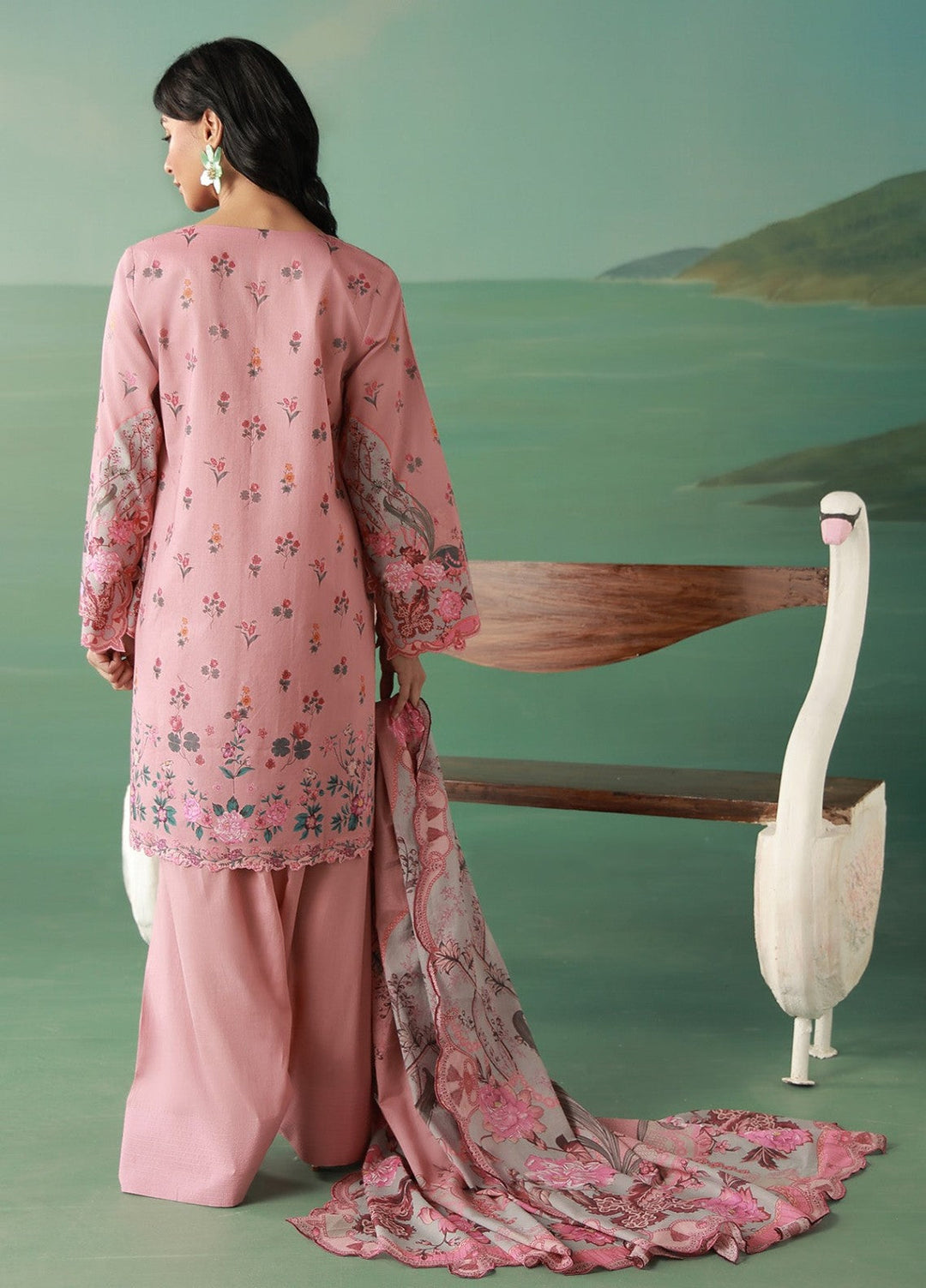 Sahar Women Unstitched Printed Cambric 3 Piece Suit Rosavelle Casual Collection
