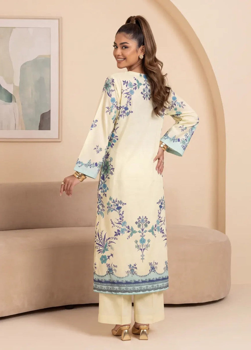 Salitex Women RTW Printed Raw Silk 1 Piece Suit S26KFT1PEVCL958 Casual Collection