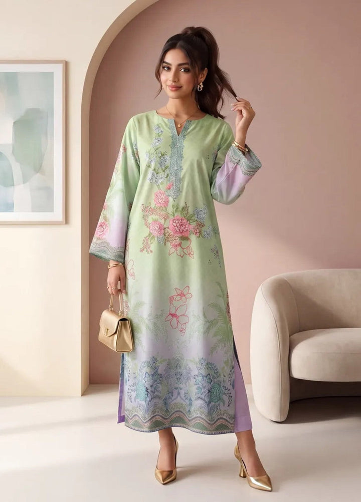 Salitex Women RTW Printed Raw Silk 1 Piece Suit S26KFT1PEVCL954 Casual Collection