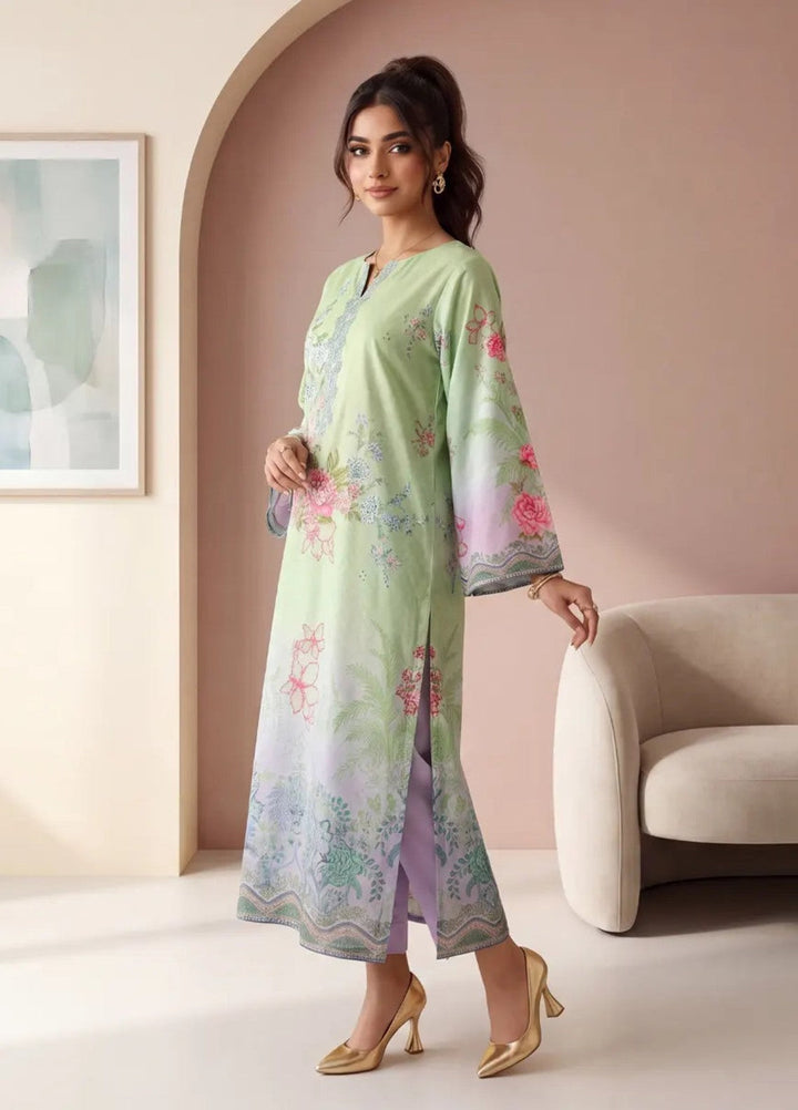 Salitex Women RTW Printed Raw Silk 1 Piece Suit S26KFT1PEVCL954 Casual Collection