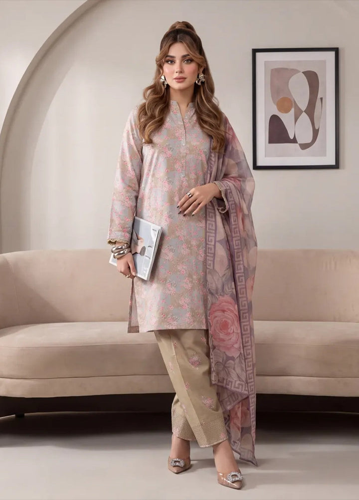 Salitex Women RTW Printed Raw Silk 3 Piece Suit S26L3PNRES844 Casual Collection