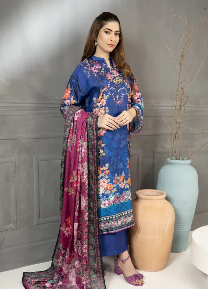 Salitex Women RTW Printed Silk 3 Piece Suit SPL3PEF535 Casual Collection