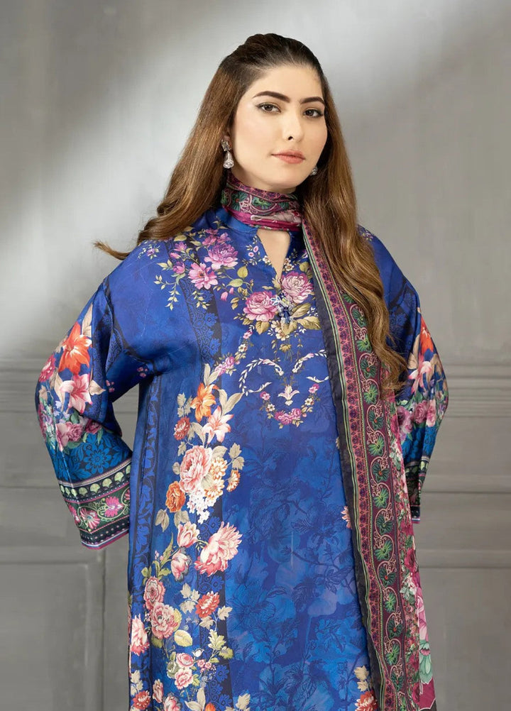 Salitex Women RTW Printed Silk 3 Piece Suit SPL3PEF535 Casual Collection