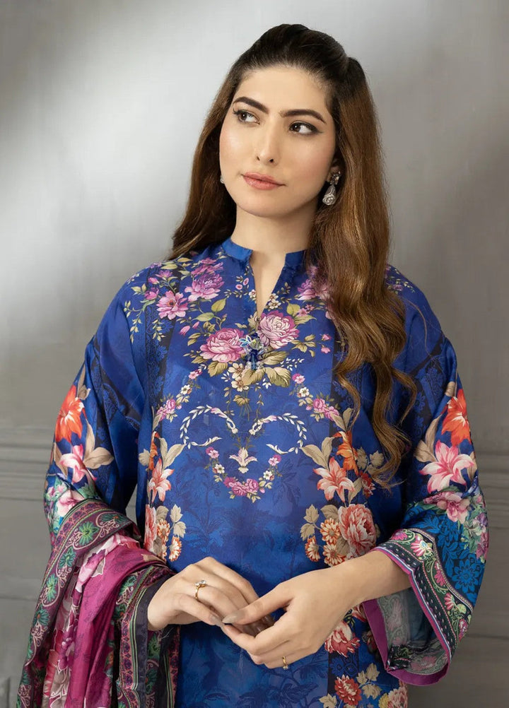 Salitex Women RTW Printed Silk 3 Piece Suit SPL3PEF535 Casual Collection