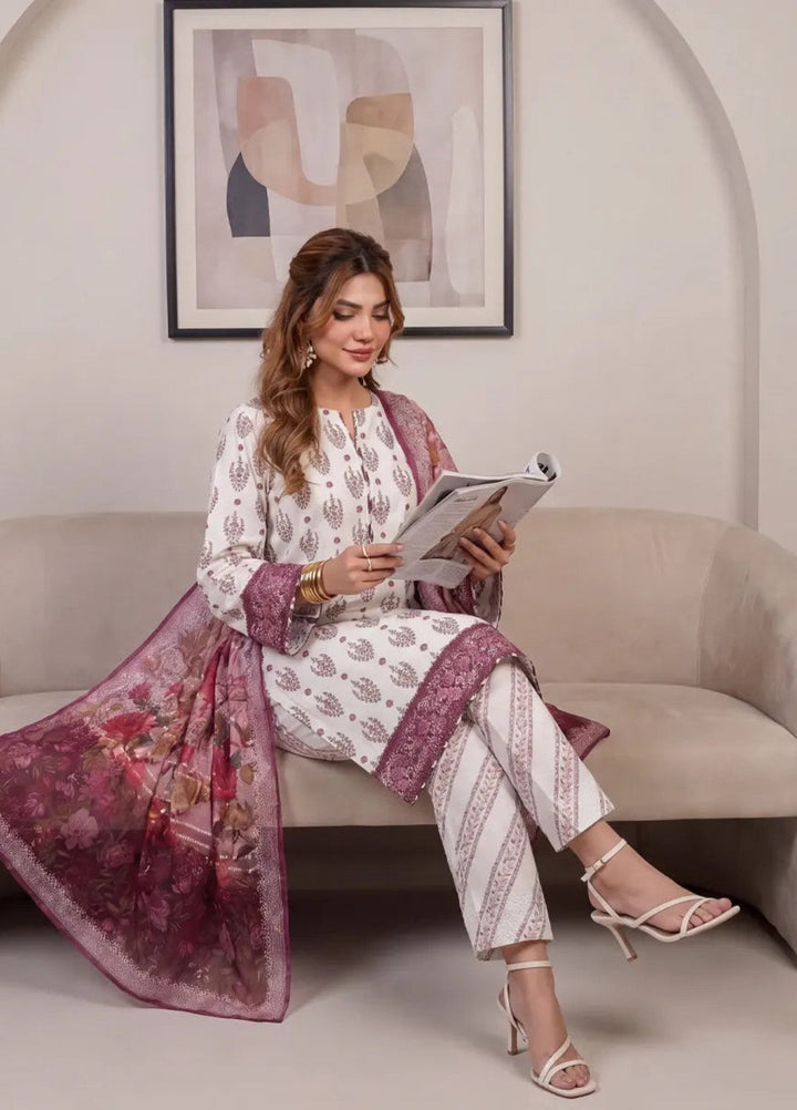 Salitex Women RTW Printed Raw Silk 3 Piece Suit S26L3PNRES840 Casual Collection