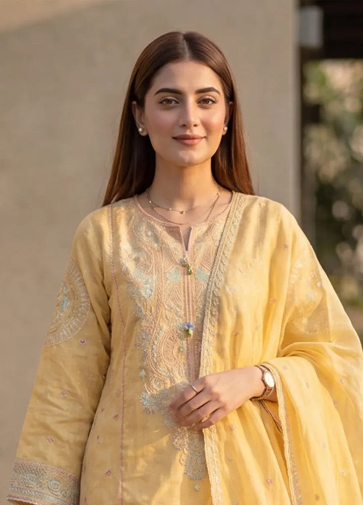 Salitex Women RTW Embroidered Jacquard 3 Piece Suit SPL3PELP051 Casual Collection