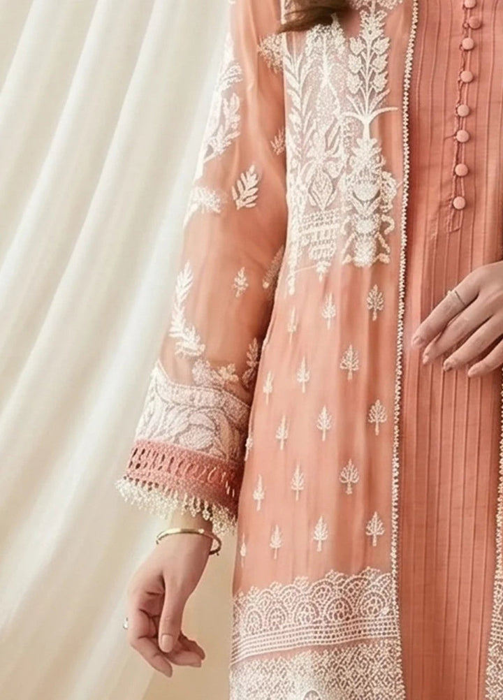 Salitex Women RTW Embroidered Chiffon 3 Piece Suit SPL3PEF058 Casual Collection