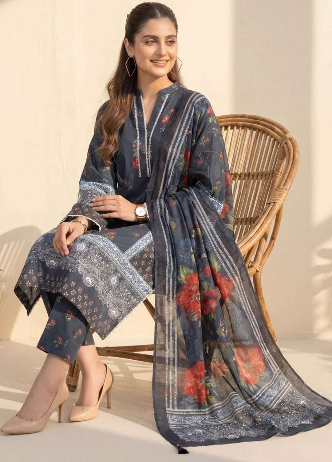 Salitex Women RTW Embroidered Lawn 3 Piece Suit SPL3PEC086 Casual Collection