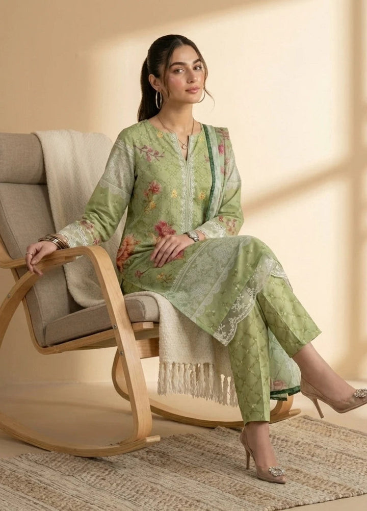 Salitex Women RTW Embroidered Cambric 3 Piece Suit SPL3PEC090 Casual Collection