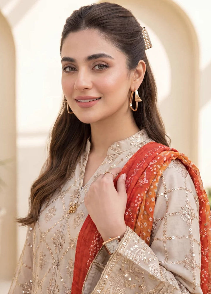 Salitex Women RTW Embroidered Cotton Silk 3 Piece Suit SPL3PELP101 Casual Collection