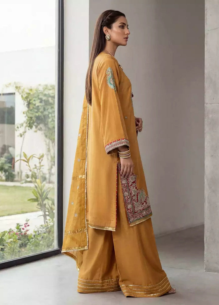 Salitex Women RTW Embroidered Raw Silk 3 Piece Suit SPL3PEF065 Casual Collection