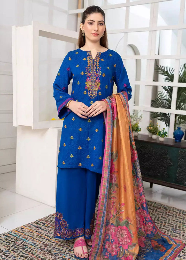 Salitex Women RTW Embroidered Jacquard 3 Piece Suit WP7L3PEC384 Casual Collection
