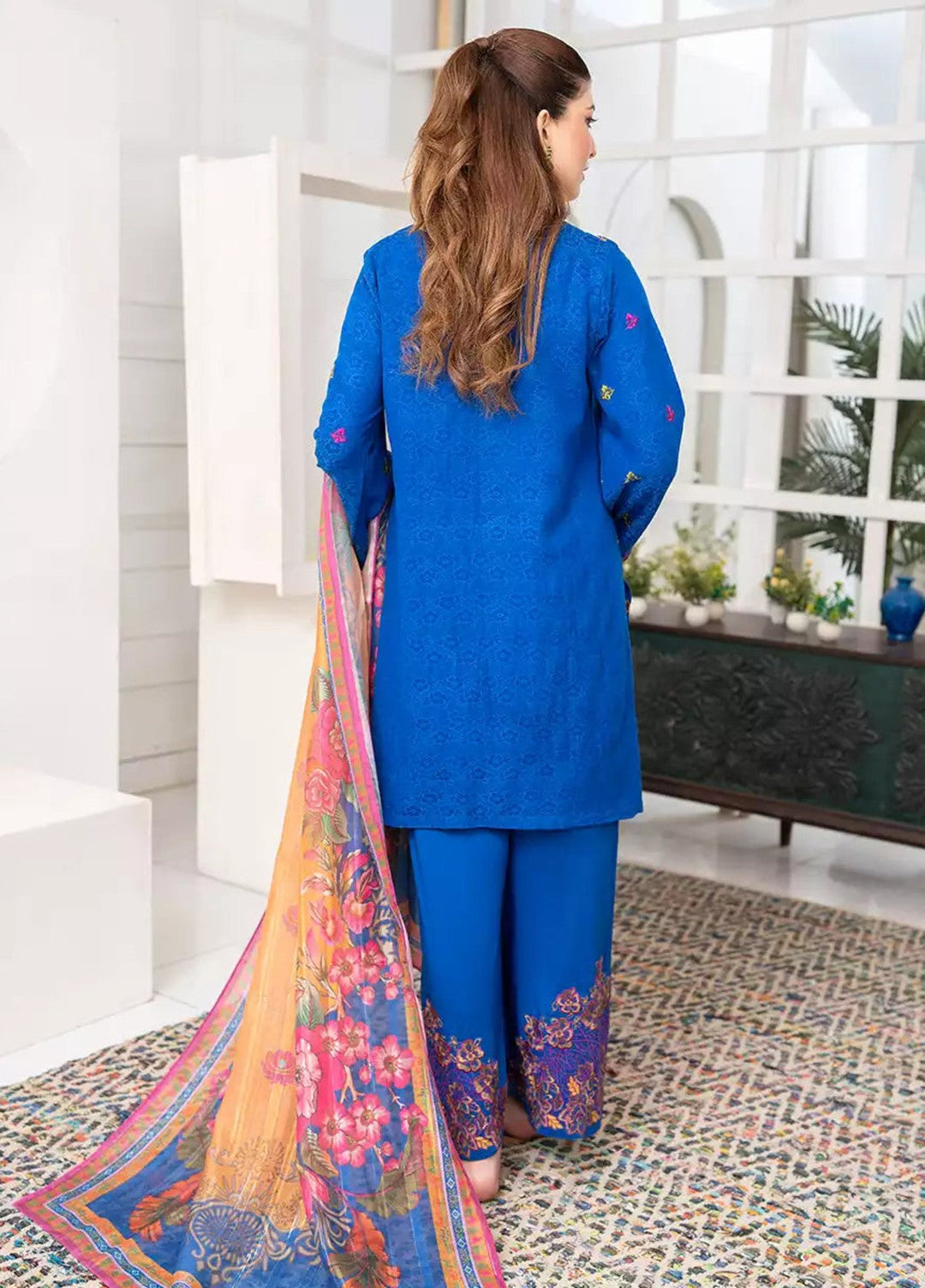 Salitex Women RTW Embroidered Jacquard 3 Piece Suit WP7L3PEC384 Casual Collection