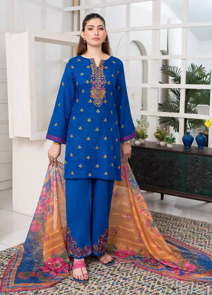 Salitex Women RTW Embroidered Jacquard 3 Piece Suit WP7L3PEC384 Casual Collection