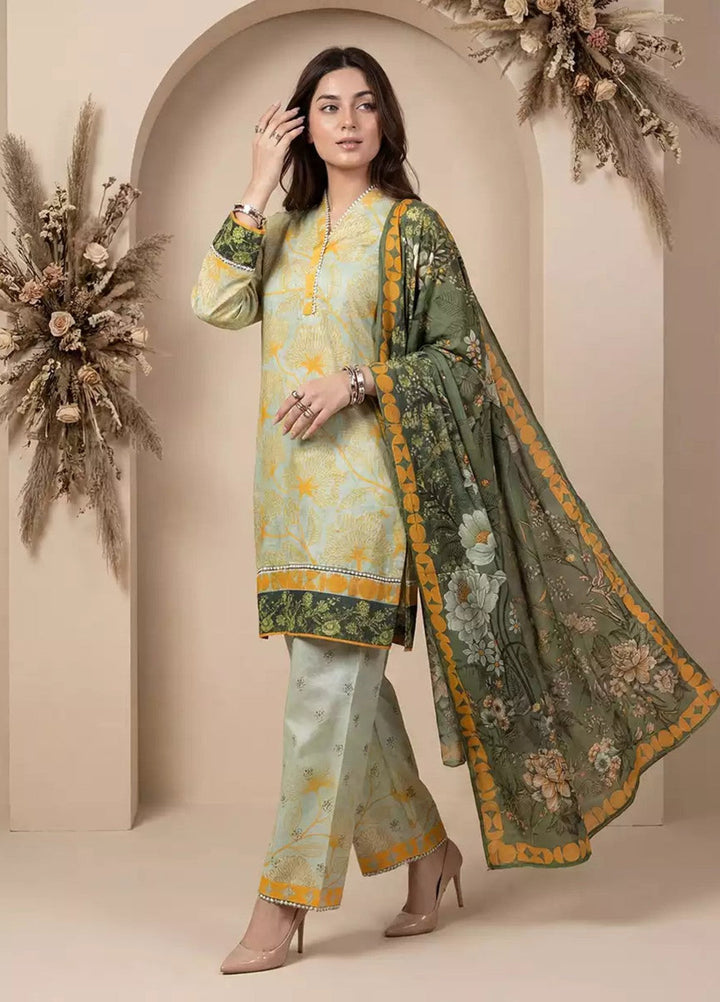 Salitex Women RTW Printed Cotton 3 Piece Suit WP7L3PEC337 Casual Collection